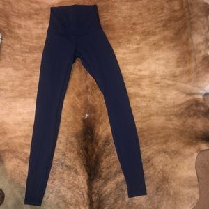 Navy blue lulu leggings